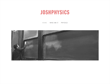 Tablet Screenshot of joshphysics.com
